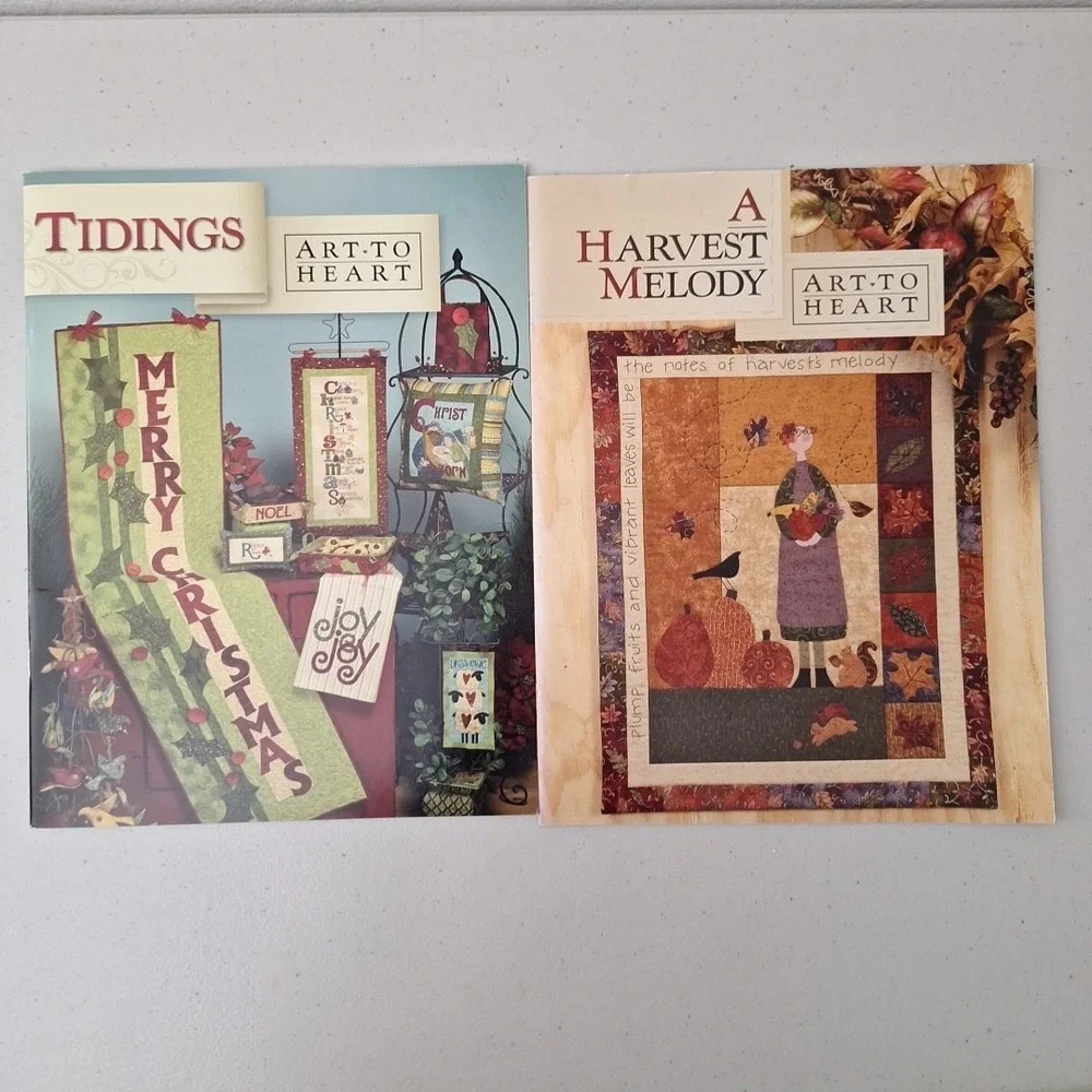 Tidings Quilt Pattern Book by Nancy Halvorsen of Art to Heart & A Melody Harvest